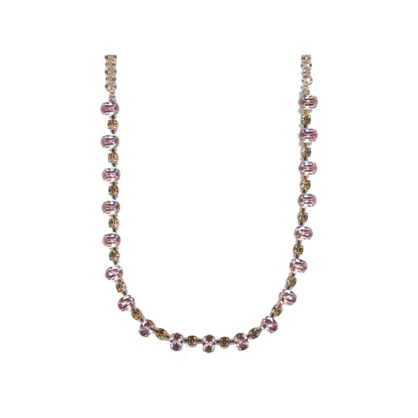 Necklace By Mariana Woman Luxurious Topaz and Crystal Golden Shadow Swarovski Crystals