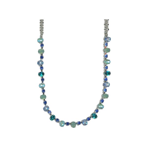 Necklace By Mariana Woman Refined Opal and Sapphire Swarovski Crystals