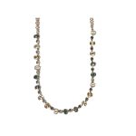 Necklace By Mariana Woman Charming Pearl and Golden Shadow Swarovski Crystals - Image 2