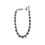 Necklace By Mariana Woman Luminous Opal and Amethyst Swarovski Crystals