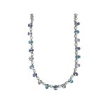 Necklace By Mariana Woman Captivating Pearl and Aquamarine Swarovski Crystals - Image 2