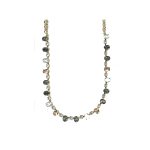 Necklace By Mariana Woman Striking Opal and Black Diamond Swarovski Crystals