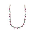 Necklace By Mariana Woman Eye-Catching Pearl and Rose Swarovski Crystals - Image 2