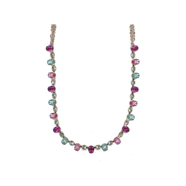Necklace By Mariana Woman Eye-Catching Pearl and Rose Swarovski Crystals