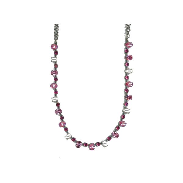 Necklace By Mariana Woman Elegant Pearl and Siam Swarovski Crystals