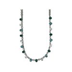 Necklace By Mariana Woman Glamorous Emerald and Clear Swarovski Crystals
