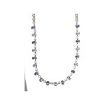 Necklace By Mariana Woman Distinctive Violet and Tanzanite Swarovski Crystals