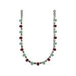 Necklace By Mariana Woman Striking Opal and Siam Swarovski Crystals - Image 2