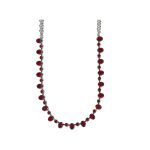 Necklace By Mariana Woman Glamorous Red Swarovski Crystals