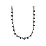 Necklace By Mariana Woman Fashionable Topaz and Montana Blue Swarovski Crystals