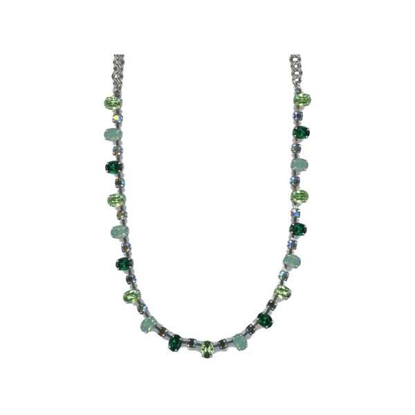 Necklace By Mariana Woman Graceful Mint and Green Swarovski Crystals