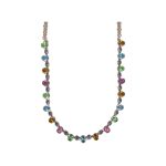 Necklace By Mariana Woman Stunning Opal and Amethyst Swarovski Crystals