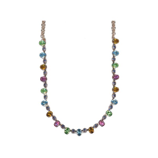 Necklace By Mariana Woman Stunning Opal and Amethyst Swarovski Crystals