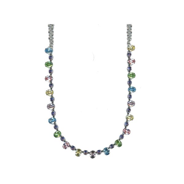Necklace By Mariana Woman Distinctive Light Multi Swarovski Crystals