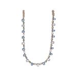 Necklace By Mariana Woman Eye-Catching Pinks and light sapphire and chrysolite Swarovski Crystals - Image 2