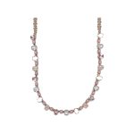 Necklace By Mariana Woman Timeless Rose Quartz and Opal  Colors : Light Rose Swarovski Crystals - Image 2