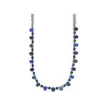 Necklace By Mariana Woman Vibrant Sapphire and Montana Blue Swarovski Crystals