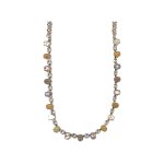 Necklace By Mariana Woman Vibrant Pearl and Moonlight Swarovski Crystals