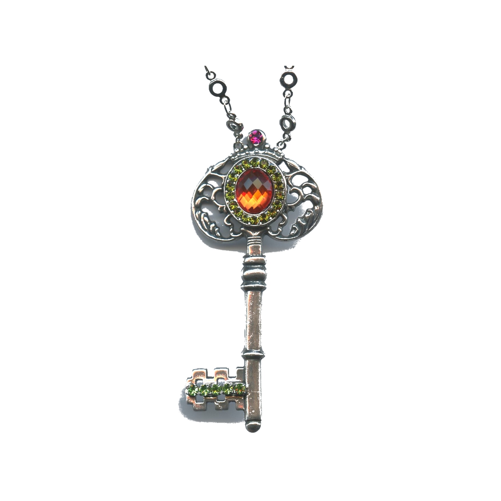 N-5005-2-1311-SP Pendant By Mariana Woman Graceful Tiger Lily Swarovski Crystals - Image 1