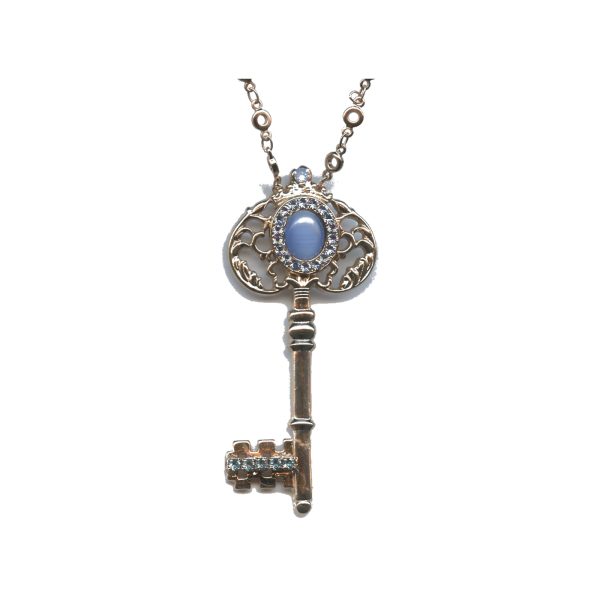 Pendant By Mariana Woman Stunning Opal and Lt.Sapphire Swarovski Crystals