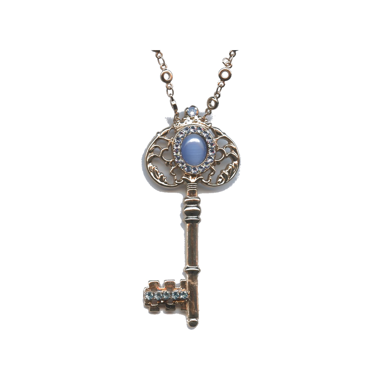 N-5005-2-211120-SP Pendant By Mariana Woman Stunning Opal and Lt.Sapphire Swarovski Crystals - Image 1