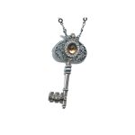 Pendant By Mariana Woman Feminine Champagne and Caviar Swarovski Crystals - Image 2