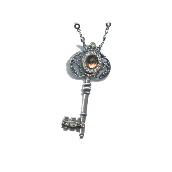 Pendant By Mariana Woman Feminine Champagne and Caviar Swarovski Crystals