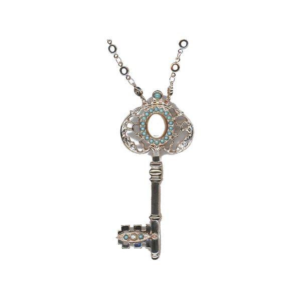 Pendant By Mariana Woman Luminous Turquoise Swarovski Crystals