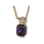 Pendant By Mariana Woman Distinctive Amethyst and Crystal Swarovski Crystals - Image 2