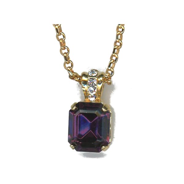 Pendant By Mariana Woman Distinctive Amethyst and Crystal Swarovski Crystals