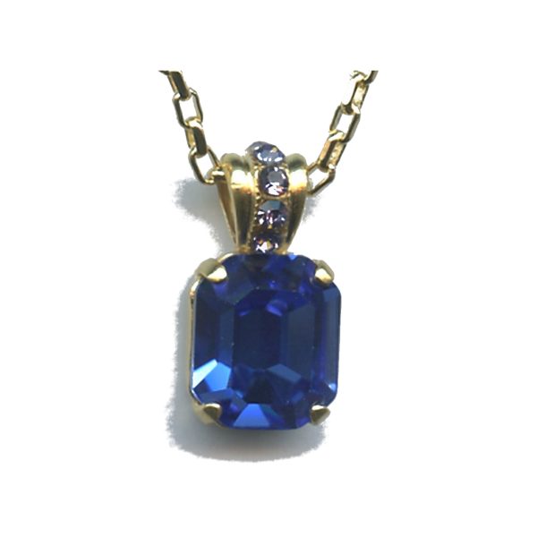 Pendant By Mariana Woman Classic Agate and Lapis zuli Swarovski Crystals
