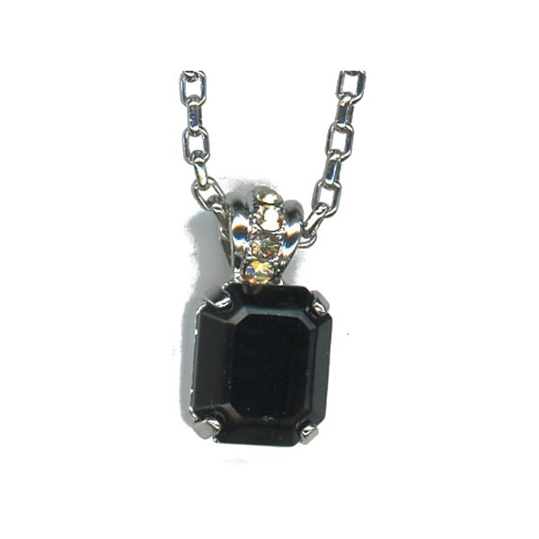 Pendant By Mariana Woman Dazzling Black Orchid Swarovski Crystals