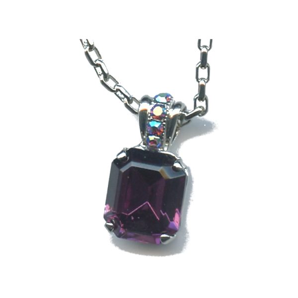 Pendant By Mariana Woman Vibrant Amethyst Swarovski Crystals