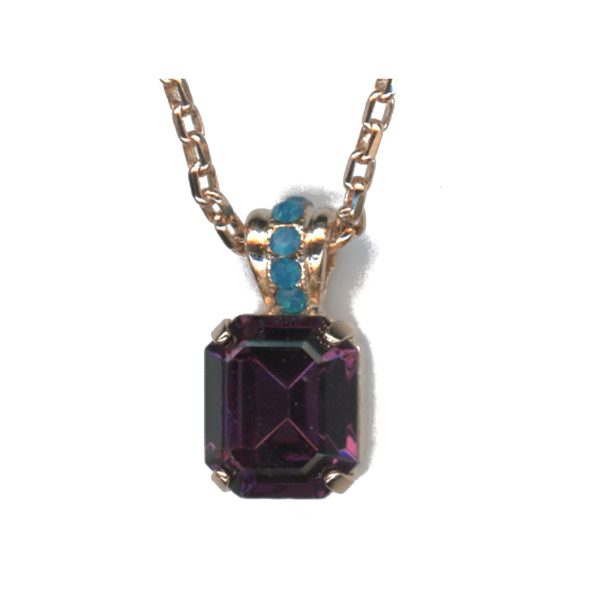Pendant By Mariana Woman Radiant Amethyst Swarovski Crystals