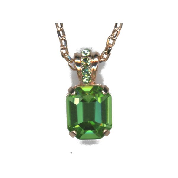 Pendant By Mariana Woman Eye-Catching Peridot Swarovski Crystals