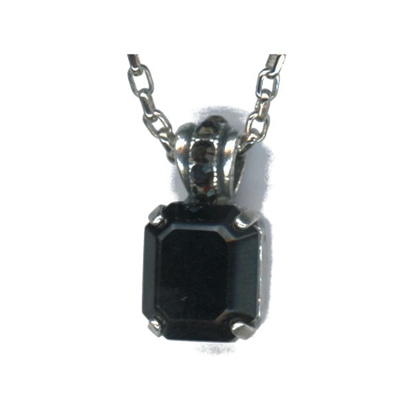 Pendant By Mariana Woman Modern Jet Swarovski Crystals