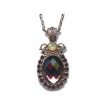 Pendant By Mariana Woman Classic Purple and Purple Velvet Swarovski Crystals - Image 2