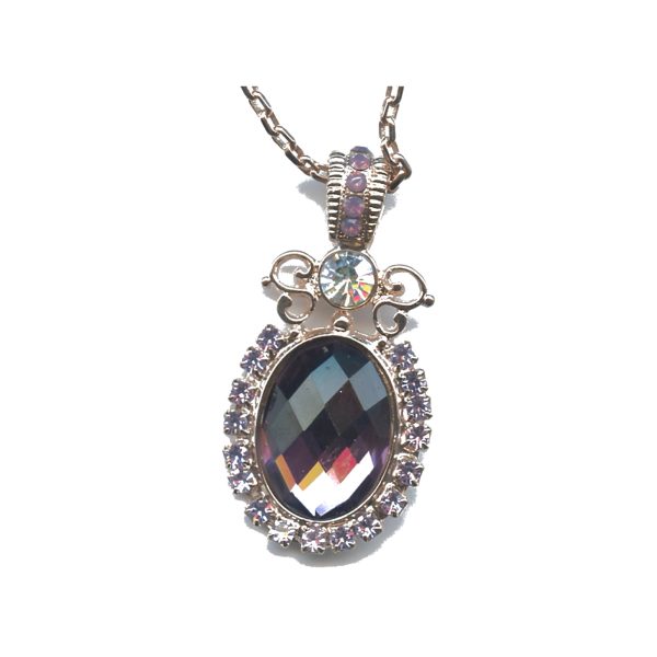 Pendant By Mariana Woman Vibrant Opal and Moonlight Swarovski Crystals