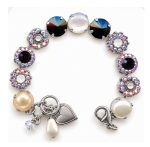Bracelet By Mariana Woman Magical Pearl Mineral and Opal Swarovski Crystals-SP