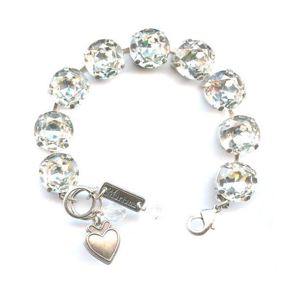 Bracelet By Mariana Woman Timeless Large Clear Crystals Swarovski Crystals
