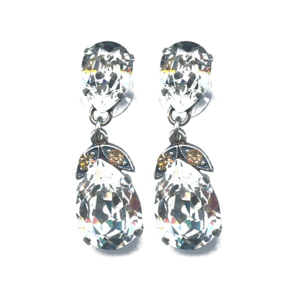 Earrings By Mariana Woman Contemporary Clear Swarovski Crystals