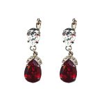 Earrings By Mariana Woman Radiant Clear and Siam Swarovski Crystals - Image 2