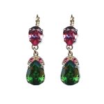 Earrings By Mariana Woman Chic Topaz and Jonquil Yellow Swarovski Crystals - Image 2