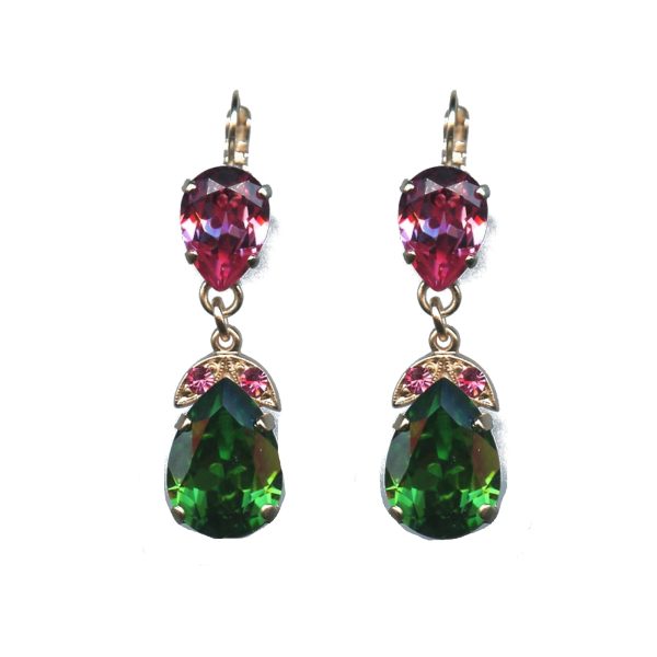 Earrings By Mariana Woman Chic Topaz and Jonquil Yellow Swarovski Crystals