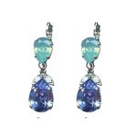 Earrings By Mariana Woman Modern Chalk White Swarovski Crystals
