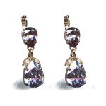 Earrings By Mariana Woman Delicate Shades of Purple and Shell Swarovski Crystals