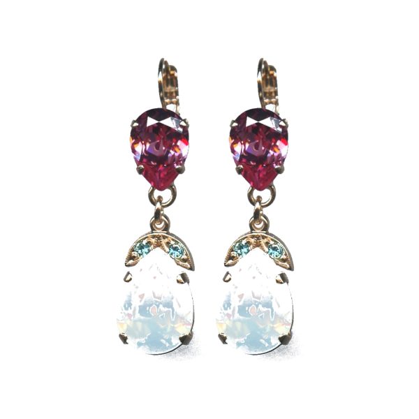 Earrings By Mariana Woman Stunning Pinks and Blues Swarovski Crystals