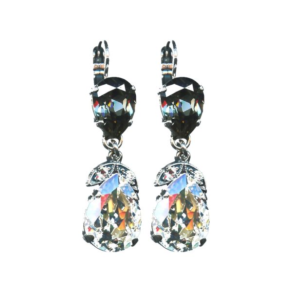 Earrings By Mariana Woman Chic Clear and AB and Silver Night Swarovski Crystals