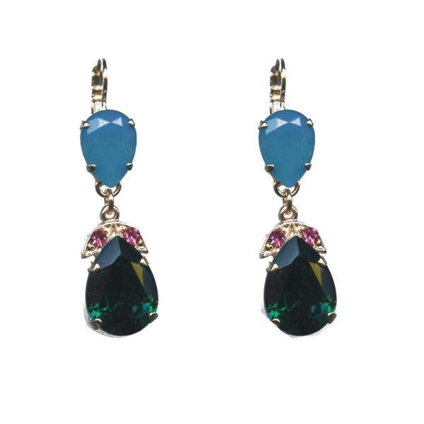 Earrings By Mariana Woman Modern Topaz and Blue Zircon Swarovski Crystals