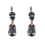 Earrings By Mariana Woman Sparkling Denim blue and violet Swarovski Crystals - Image 2
